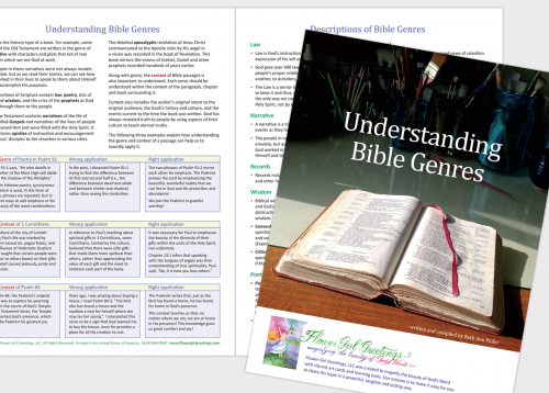 Understanding Bible Genres