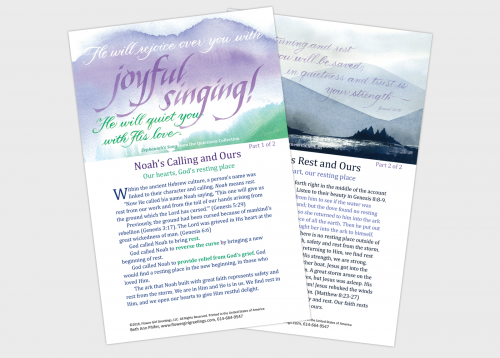 Devotion Insert – Noah’s Calling and Ours, Noah’s Rest and Ours